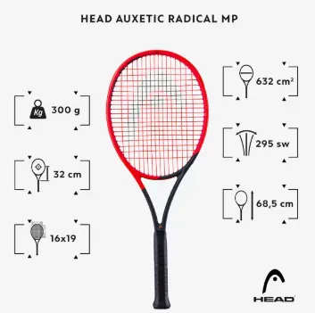 Las 10 Mejores Raquetas De Tenis Head Auxetic Radical Mp
