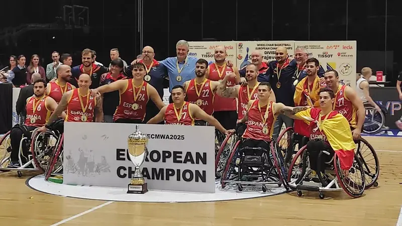 España hace historia: primer oro europeo para el baloncesto en silla