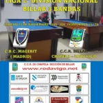 Liga Nacional De 2 División De Billar 3 Bandas Cartel